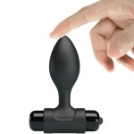 PRETTY LOVE - VIBRA BUTT 10 VIBRAÃÃES PLUG ANAL PRETO